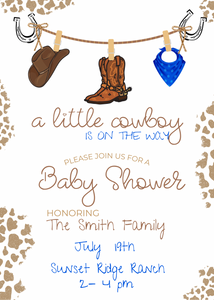 Custom Invitation & Thank You Card